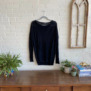 VINCE sheer sweater